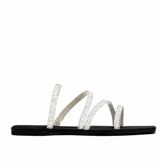 𝙇𝙖𝙨𝙩 6, 6.5, 7, 8 & 10💎Rhinestone Embellished - BLACK - Picture 5 of 8